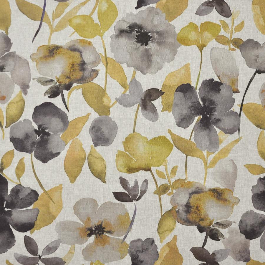 Wilfred # 601 Ochre by Maxwell Fabric Color Theory-Vol.Vi Eden 100% POLYESTER TURKEY V-26.8"H-27.8" 55" - Fabric Carolina -