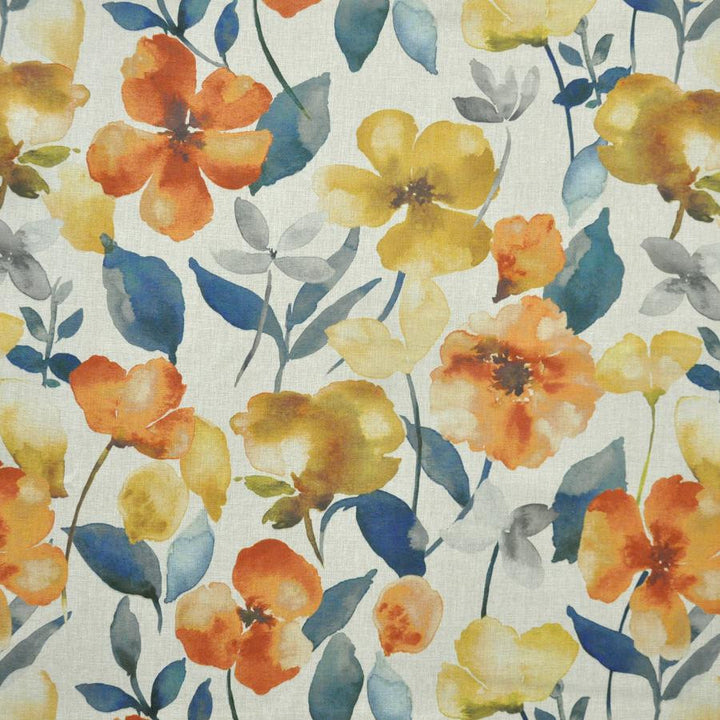 Wilfred # 614 Tangerine by Maxwell Fabric Color Theory-Vol.Vi Eden 100% POLYESTER TURKEY V-26.8"H-27.8" 55" - Fabric Carolina -
