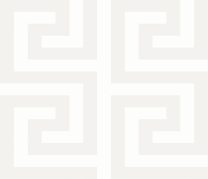 Forte Greek Key Metallic Ivory by Seabrook Wallpaper Piano Netherlands 57.5 18" 20.9" - Fabric Carolina -
