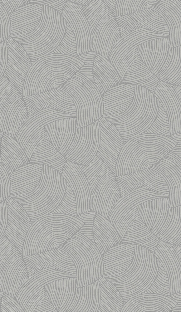Symphony Geometric Metallic Smoke by Seabrook Wallpaper Piano Netherlands 57.5 18" 20.9" - Fabric Carolina -