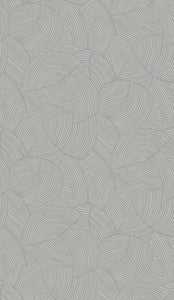 Symphony Geometric Metallic Smoke by Seabrook Wallpaper