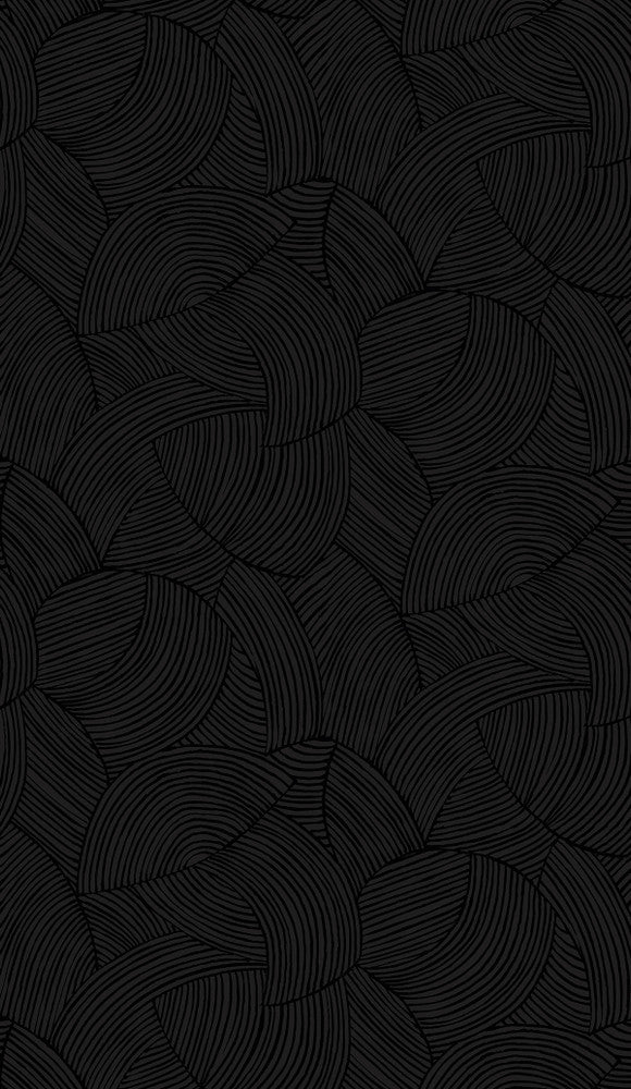 Symphony Geometric Metallic Black Ice by Seabrook Wallpaper Piano Netherlands 57.5 18" 20.9" - Fabric Carolina -