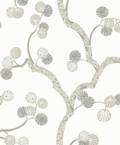 Allegra Branches Cotton & Fog by Seabrook Wallpaper