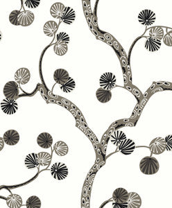 Allegra Branches Cream & Rhino by Seabrook Wallpaper