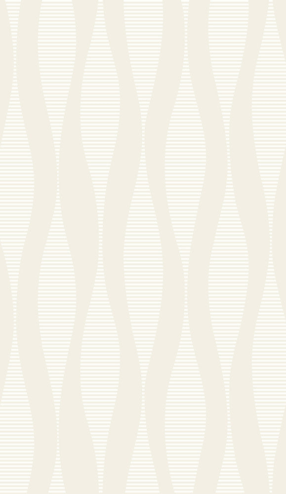Harmony Ikat Waves Oyster & Cream by Seabrook Wallpaper Piano Netherlands 57.5 18" 20.9" - Fabric Carolina -