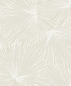 Elvis Palms Metallic Ivory by Seabrook Wallpaper