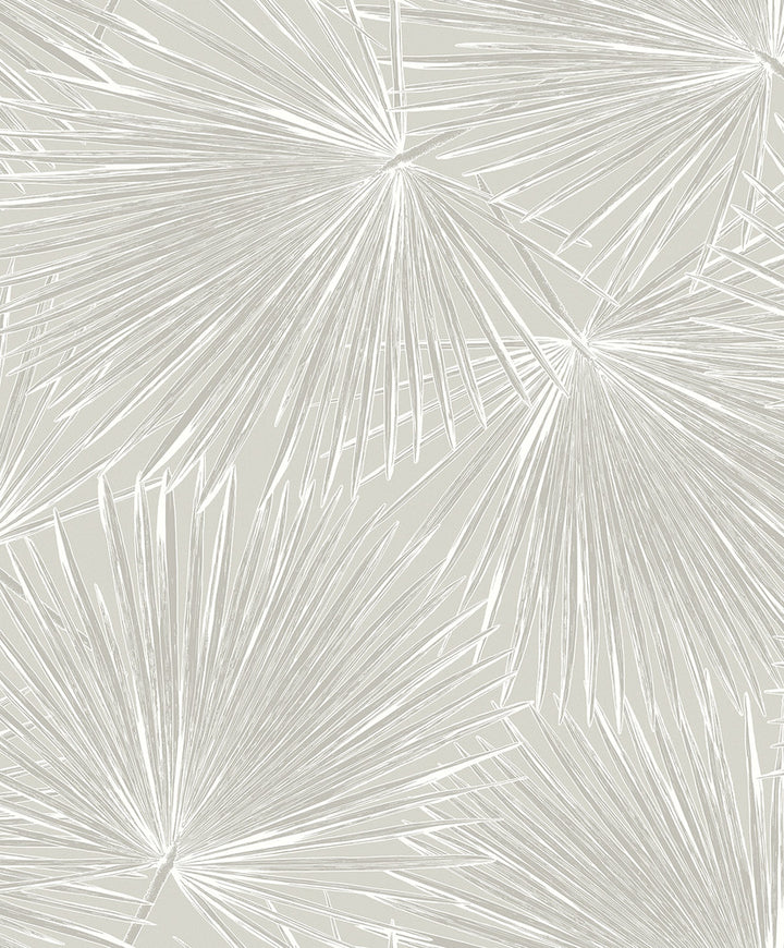 Elvis Palms Metallic Boulder Grey by Seabrook Wallpaper Piano Netherlands 57.5 25.2" 20.9" - Fabric Carolina -
