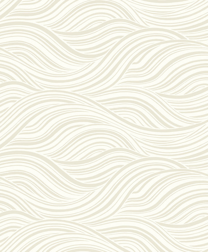 Melody Waves Elderflower by Seabrook Wallpaper Piano Netherlands 57.5 12.6" 20.9" - Fabric Carolina -