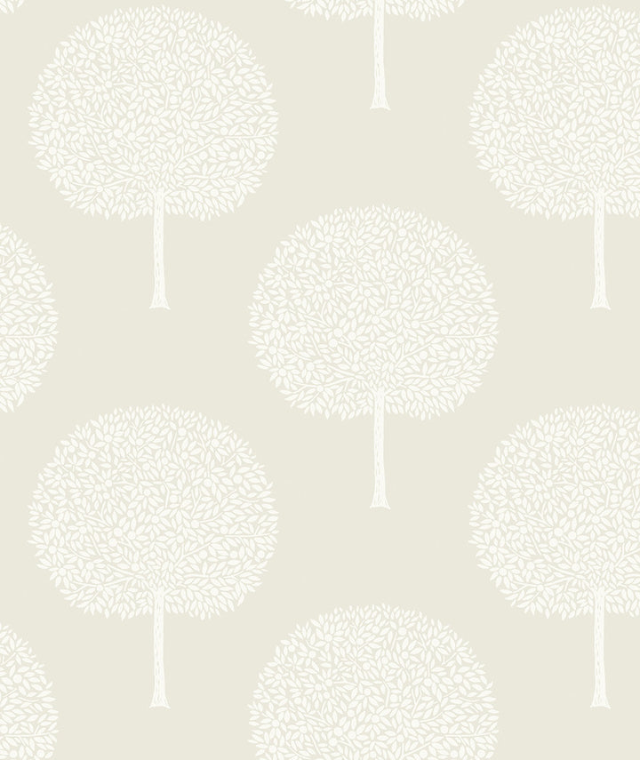 Demi Trees Neutral & Cream by Seabrook Wallpaper Piano Netherlands 57.5 36" 20.9" - Fabric Carolina -