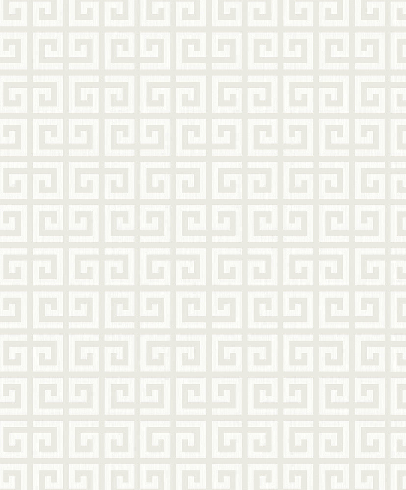 Major Greek Key Cream by Seabrook Wallpaper Piano Netherlands 57.5 4.2" 20.9" - Fabric Carolina -