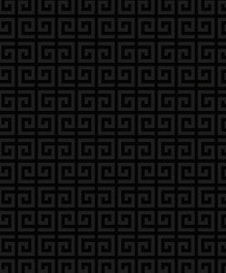 Major Greek Key Metallic Onyx by Seabrook Wallpaper