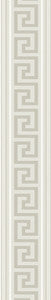Lyre Greek Key Border Almond & Metallic Champagne by Seabrook Wallpaper