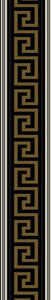 Lyre Greek Key Border Black & Metallic Golden Sun by Seabrook Wallpaper