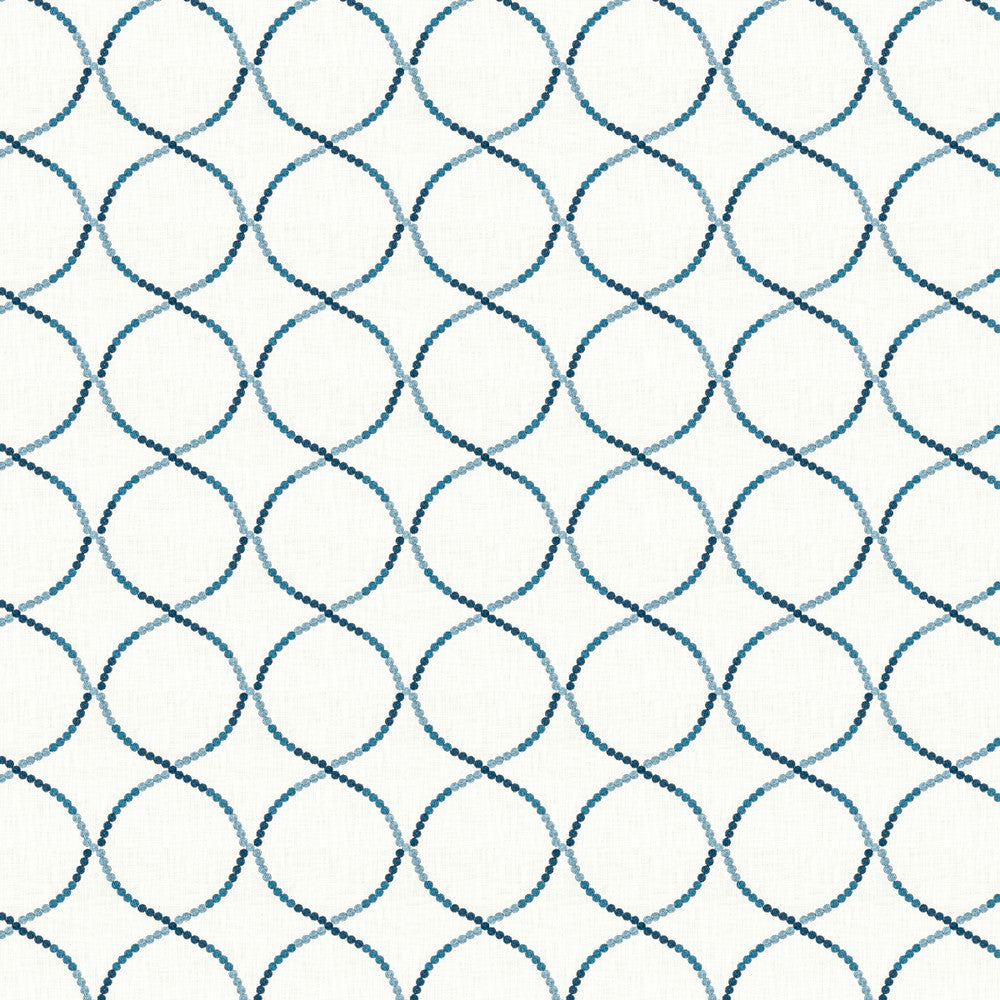Wheeling 1 Sapphire by Stout Fabric Stout Fabric Wheeling 1 SapphireFabric Rainbow Library Ink/Sapphire 70%Cot 30%Svi %Vemb India </p><p>Repeat: H: 7.5, V: 0 51 in - Fabric Carolina -