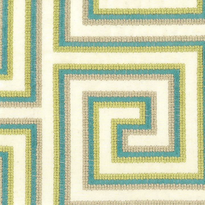 Whistler 1 Lagoon by Stout Fabric EMBROIDERY IV 100%COT INDIA </p><p>Repeat: 6.25 54 in - Fabric Carolina -
