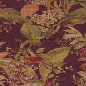 Whistler Burgundy by Norbar Fabric 55% FLAX 45% VISCOSE RAYON 9,000 WYZENBEEK </p><p>Repeat: V-27" H-13.50" HD 54" - Fabric Carolina -