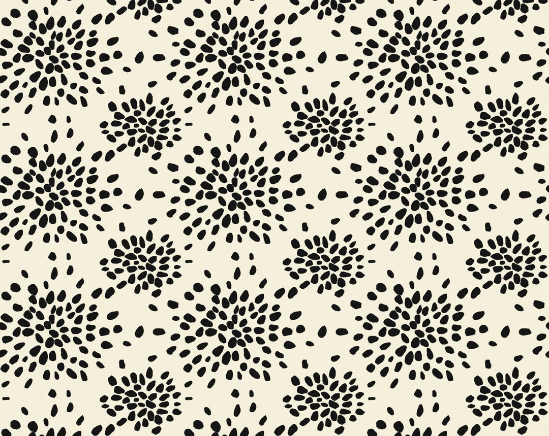 Fireworks Black On Off-White WHNP1020D0011 by Hinson Designer Wallpaper