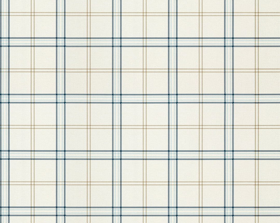 Ezra Plaid Sky And Sea WHNWP88599D0004 by Hinson Designer Wallpaper