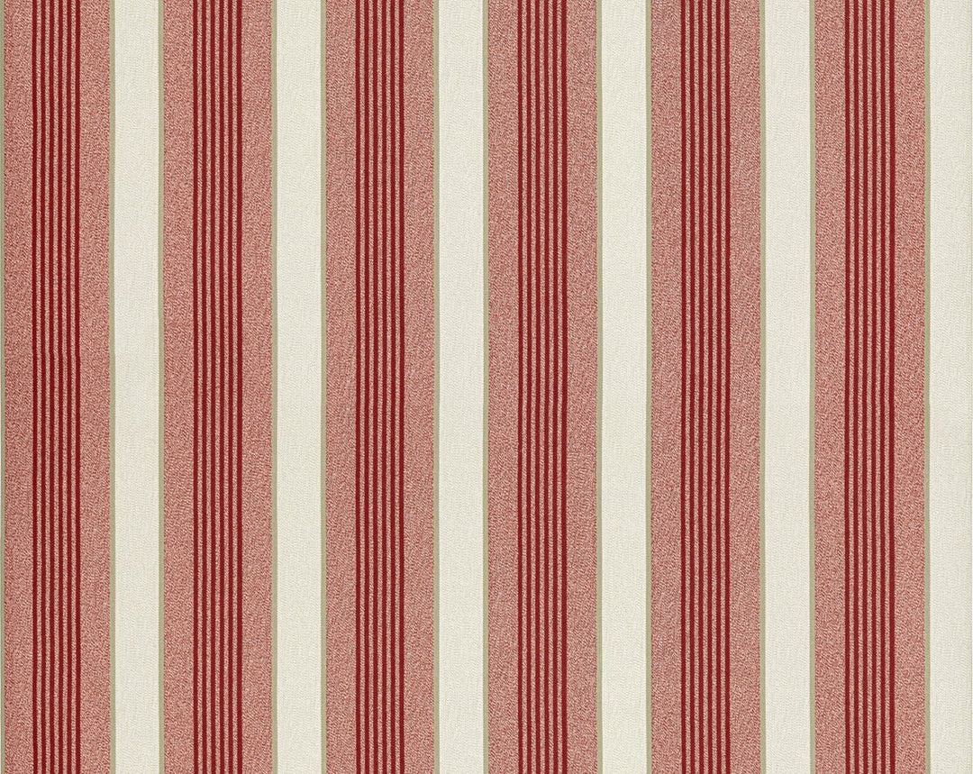 Arlo Stripe Cherry WHNWP88597D0005 by Hinson Designer Wallpaper