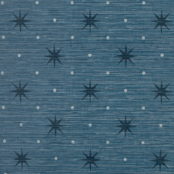 Big Trixie/Navy Whn000644002 by Hinson Wallpaper USA Horizontal: 21" and Vertical: 54" 54" - Fabric Carolina -