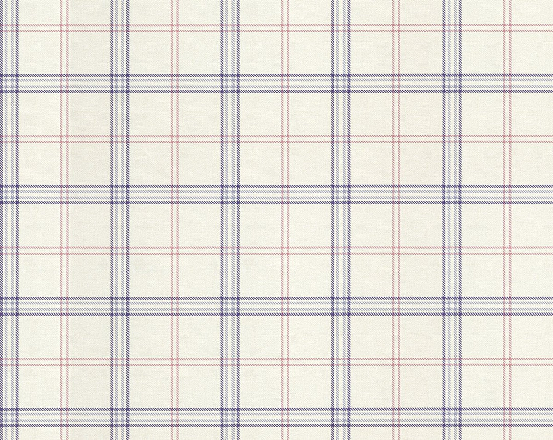 Ezra Plaid Pansy WHNWP88599D0006 by Hinson Designer Wallpaper