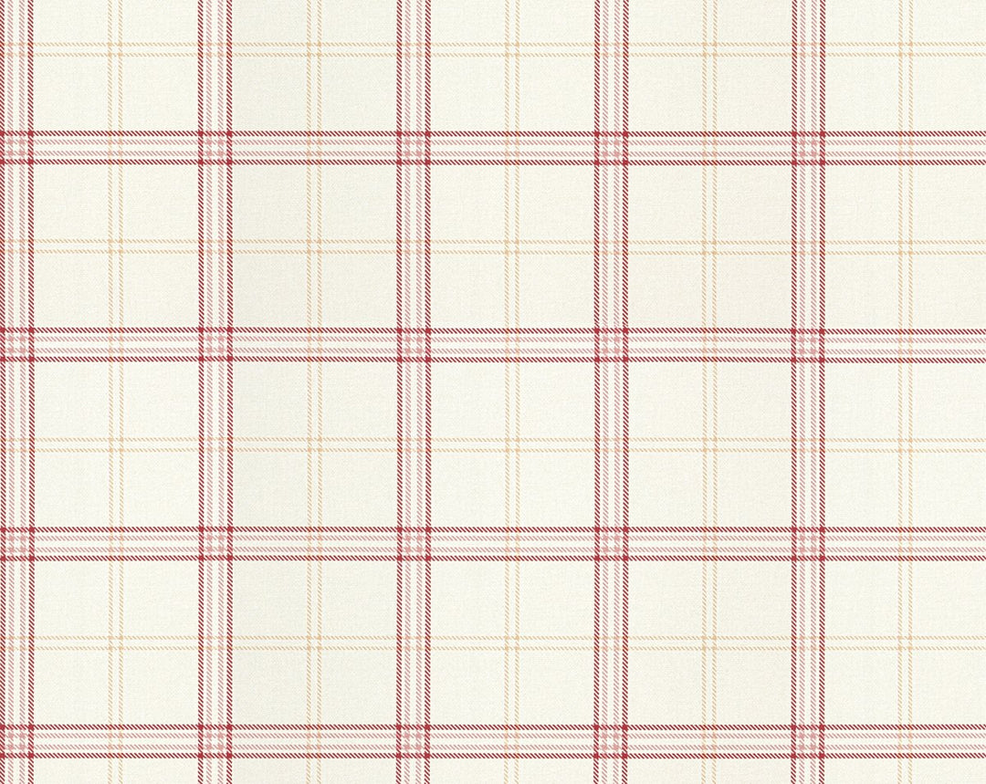 Ezra Plaid Strawberry WHNWP88599D0007 by Hinson Designer Wallpaper