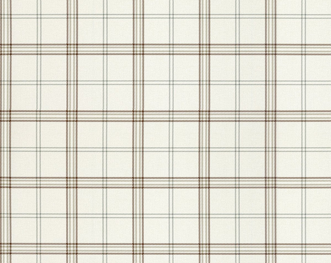 Ezra Plaid Mocha WHNWP88599D0008 by Hinson Designer Wallpaper