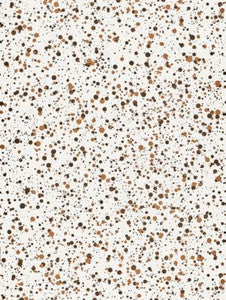Scalamandre Wallpaper Spatter Brown On White