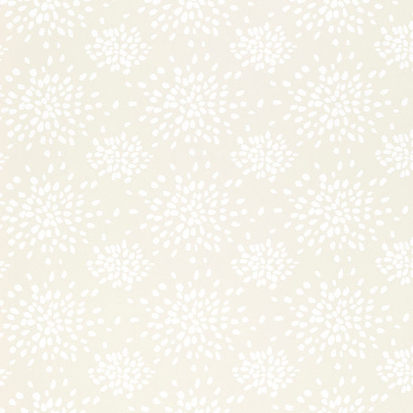 Fireworks/White On Off-White Whn000Wp1020 by Hinson Wallpaper USA Horizontal: 9" and Vertical: 6.75" 27" - Fabric Carolina -
