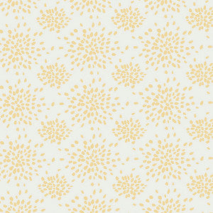 Fireworks/Yellow On White Whn000Yp1020 by Hinson Wallpaper