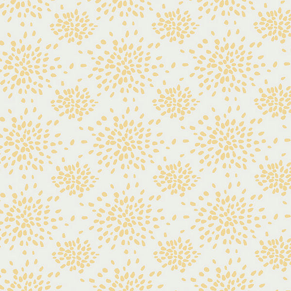 Fireworks/Yellow On White by Hinson Wallpaper Hinson Wallpaper Fireworks/Yellow On WhiteWallpaper USA </p><p>Repeat: H: 9", V: 6.75" 27" - Fabric Carolina -