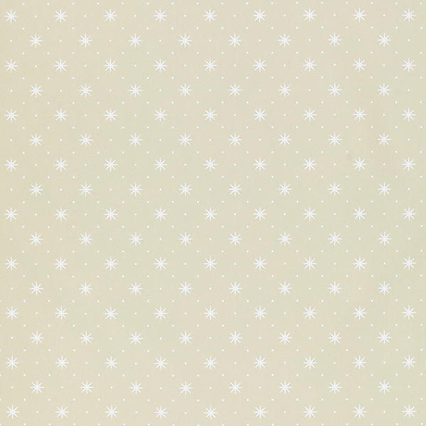 Trixie/White On Beige Whn00Wsp1003 by Hinson Wallpaper 100% PAPER USA Horizontal: 3" and Vertical: 3" 27" - Fabric Carolina -