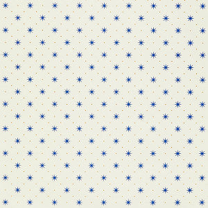Trixie/Blue & Gold On White Whn000Bp1003 by Hinson Wallpaper
