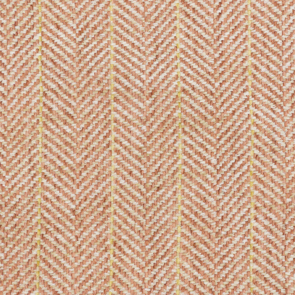 Wichita 1 Peach by Stout Fabric COMFORTABLE LIVING QUARTZ/TILE 100%POL INDIA Horizontal: 1.750 and Vertical: 0.250 54 in - Fabric Carolina -