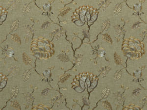 Wilder Linen 196 by Norbar Fabric 52% POLYESTER 48% COTTON INDIA 12 1/2"V 17"H 51 - Fabric Carolina -