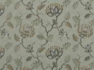 Wilder Travertine 145 by Norbar Fabric 52% POLYESTER 48% COTTON INDIA 12 1/2"V 17"H 51 - Fabric Carolina -