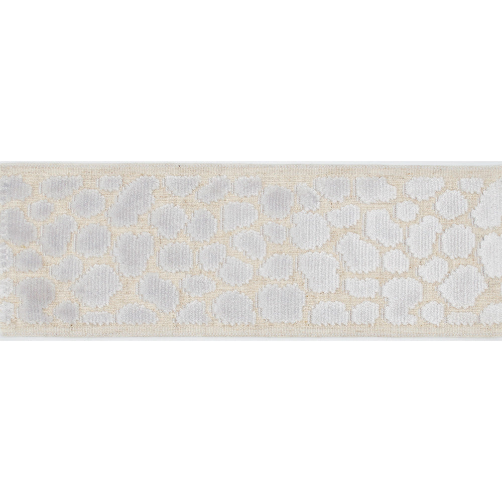 Wilder Tape Ivory by Magnolia Designer Trim - 58% Rayon, 31% Poly, 11% Linen China Horizontal: and Vertical: 3.5 - Swanky Fabrics -