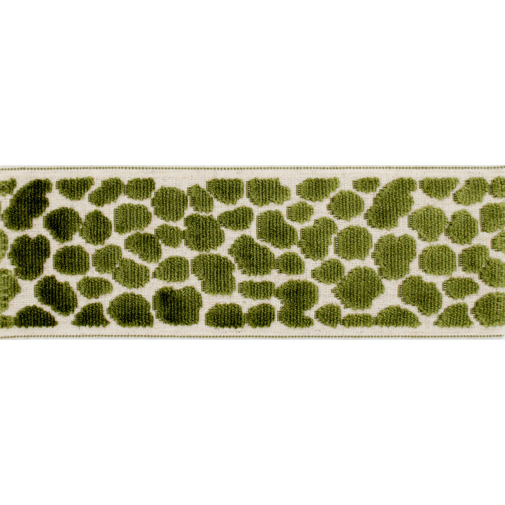 Wilder Tape Lime by Magnolia Trim - 58% Rayon, 31% Poly, 11% Linen China Horizontal: and Vertical: 3.5 - Fabric Carolina -