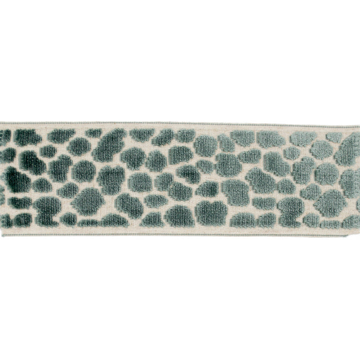 Wilder Tape Teal by Magnolia Trim - 58% Rayon, 31% Poly, 11% Linen China Horizontal: and Vertical: 3.5 - Fabric Carolina -