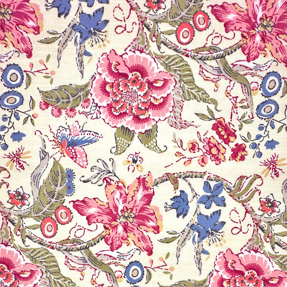 Wild Flower Yellow by Europatex Fabric Wild Flower 85% Polyester, 15% Linen 55.00 inches - Fabric Carolina -