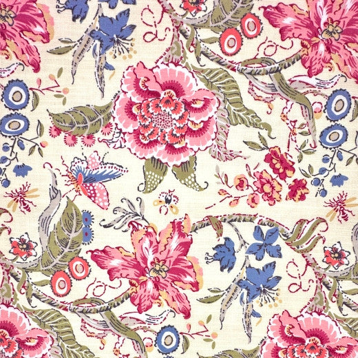 Wild Flower - Yellow by Europatex Fabric Wild Flower 85% Polyester, 15% Linen China See Sample Horizontal: N/A and Vertical: N/A 54.00 inches  - Fabric Carolina -