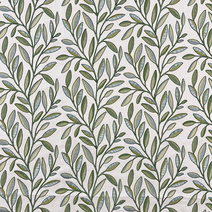 Willow Greenleaf by Magnolia Designer Fabric - 52% Cot, 48% Poly, Emb: 60% Vis, 28% Cot, 12% Poly India 51000 Horizontal: 17.25 and Vertical: 9.5 54 - Swanky Fabrics -