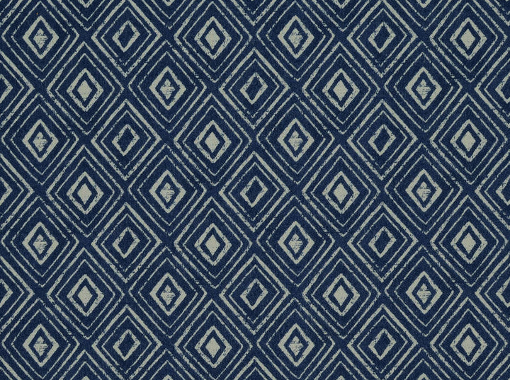 Windham Indigo 593 by Jennifer Adams Fabric our website for purchase 73% Poly 27% Cotton Jacquard China 50000 Horizontal: 3.5" and Vertical: 3" 56" - Fabric Carolina -