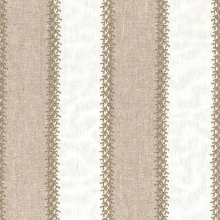 Winifred 2 Grey by Aoc Fabric THE ART OF COLOR HERITAGE II 90%LIN 10%POL %PEMB INDIA Horizontal: 4.375 and Vertical: 0.375 52 in - Fabric Carolina -