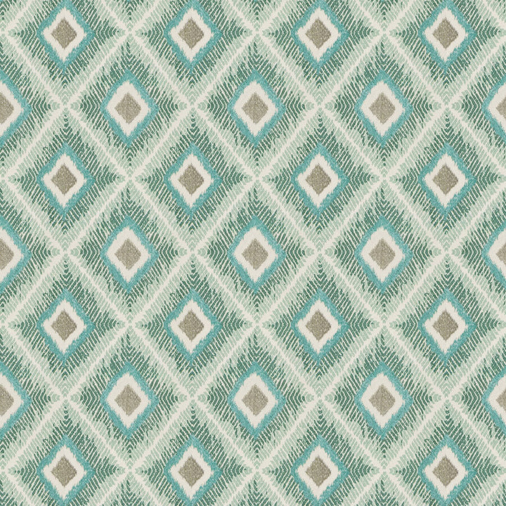 Wireless 4 Turquoise by Stout Fabric Stout Fabric Wireless 4 TurquoiseFabric RAINBOW LIBRARY SEASPRAY/ICECICLE INDIA </p><p>Repeat: H: 6.750, V: 7.750 51 in - Fabric Carolina -
