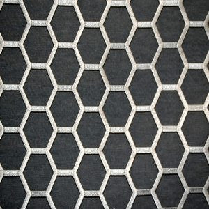 Wish Charcoal A609 by Norbar Designer Fabric ALLURE 100% POLYESTER TURKEY 2"V - 3 5/8"H 110 - Swanky Fabrics -
