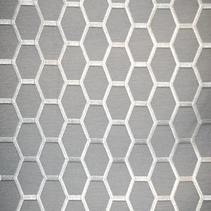 Wish Pewter A623-15002 by Norbar Fabric ALLURE 100% POLYESTER TURKEY 2"V - 3 5/8"H 110 - Fabric Carolina -
