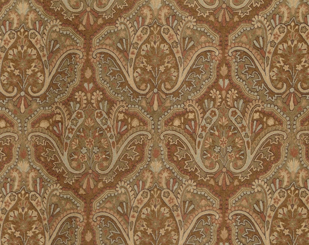 Shaldar Crewel Brown WI20000001 by Old World Weavers Designer Fabric