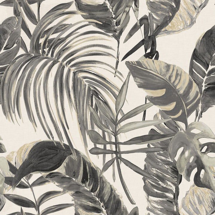 Grover Stone Palmera Wallpaper by ohpopsi Wild Covers about 54.2 square feet 19.7-in by 33-ft long roll Unpasted 19.7 - Fabric Carolina -
