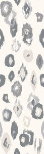 Amara Light Grey Animal Ikat Wallpaper by ohpopsi